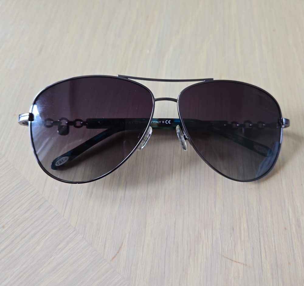 Tiffany & Co. Aviator Sunglasses - Dark Gray Lenses